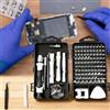 Generic Set di cacciaviti di precisione 115 in 1 per elettronica, telefoni cellulari, orologi e manutenzione automobilistica - Kit di riparazione professionale con manico antiscivolo magnetico e pinzette con