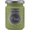 FLEUR DESIGNER'S PAINT | Pittura ad Acqua, Effetto Gesso Naturale, Extra Opaca, Fleur Chalky F46, Colore Grandma Green, Made in Italy, Formato da 130 ml