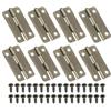 PATIKIL 8pz Cerniere Piccole 1-3/16 Pollici Mini Cerniere Ante Marrone | per Portagioie, con Vite per Gioielli, Scatole Legno, Cassetti, Cancelli
