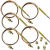 Spares2go, kit termocoppia universale e fissaggi (600 mm, confezione da 5)