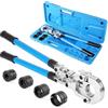 TLSUNNY Pinza per Serra Multistrato, Crimpatrice Multistrato, Pressatrice Tubi Manuale con Matrici TH Φ 16-20 mm-26 mm-32 mm, per Tubo PEX, Tubo Composit