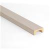 Bildershop-24 Canalina passacavi per pannelli da parete Dekowa in rovere bianco, 252x5,1x2,2cm