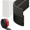 xiluuyou Paraspifferi Porta Blindata, Guarnizione Sottoporta in Gomma, Giunto Etanche Autoadesivo per Porta - Isolamento Termico e Acustico, Taglio Facile (1m x 5cm Nero)
