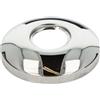 tecuro Catena filettata Ø 27 mm interno (3/4 pollici), diametro esterno 70 mm, altezza 15 mm, ottone cromato di alta qualità, copertura per tubo