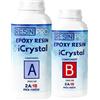 Resin Pro® RESINA EPOSSIDICA ICRYSTAL - 0,75 Kg: Ideale per la creazione di gioielli, River Table e Creazioni Artistiche - Certificata Atossica - Assistenza Tecnica in Italiano - 100% Made in Italy