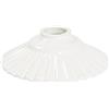 arterameferro Paralume ceramica bianca di ricambio per applique e lampadari ferro e ottone 20 cm