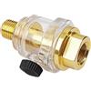 Generic Oliatore per compressore d'aria - Oliatore pneumatico per utensili, olio per smerigliatrice angolare, lubrificatore pneumatico automatico compressione d'aria, olio filettato accessori pneumatici per