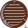 LIRAST 100mm Rotonda Griglia di Ventilazione in Metallo - Marrone Griglie D'Aerazione con Rete Anti Insetti