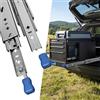 Jaxguom Coppia di guide per carichi pesanti da 53 mm con blocco, 900 mm, 93 | Estensione completa a 3 vie in acciaio Q235 da 2 mm, rimovibile per montaggio laterale, guide per cassetti, viti incluse
