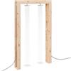 vidaXL Doccia da esterno 226 cm Legno massello di pino e acciaio inox