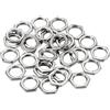 PATIKIL M9 x 0.75 Acciaio Esagonale Dadi, 30pz Metrico Filetto Zinco Placcato Finito Ferramenta Dadi Vite Bullone Elementi di fissaggio 2.5mm Altezza