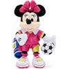 Disney Store Official Mini peluche imbottito Minni calciatrice, 23 cm | Minni calciatrice con palla, borsa a spalla da palestra, divisa con dettagli ricamati, ideale per gioco ed esposizione