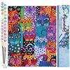 Figured'Art Dipingere con i Numeri - Paint by Numbers Disegno Di Gatti, Passatempo per Adulti, Kit Completo, Hobby Creativi - Quadri fai da te 40x50cm senza cornice