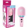 Lexibook, Barbie, Microfono Senza Fili con Altoparlante e luci, 4 modificatori di Voce, Effetti di Luce Multicolore, Batteria Ricaricabile, MIC280BB