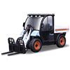 Burago Bburago TOOLCAT - Giocattolo modellino da Collezione in Metallo pressofuso con forchetta per Pallet funzionante, Scala 1:50, Colore: Bianco
