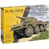 Italeri 6756 1:35 Sd.Kfz. 234/3 Sw. Carro armato replica fedele all'originale, modellismo, kit di costruzione in plastica, fai da te, hobby, incollaggio, modellismo, assemblaggio, non verniciato