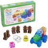 Jelly Blox Set Fattoria - 18 Blocchi di Costruzione per Bimbi dai 2 Anni | Animali trattore e accessori assortiti da assemblare - elementi morbidi ed estensibili - idea regalo perfetta