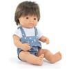 MINILAND Bambola con Capelli Castani Miniland My Friends & Me - 38 cm