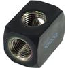 ALPHACOOL Terminale watercooling Alphacool HF Connettore TEE T-St.G1/4 ; Deep Black [17030]