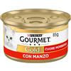 Gourmet Gold Cuore morbido Cibo umido per Gatti con Manzo, 85 Gr