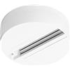 LEDVANCE TRACKLIGHT base di attacco per faretto, rotonda, bianca, per un singolo apparecchio (al posto del binario di alimentazione), design moderno in stile loft