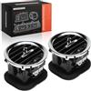 Frankberg 2x Griglia di ventilazione Bocchetta dell'aria Anteriore 13417363 | Compatibile con Opel Adam M13, Corsa D S07, Corsa D Furgone/Compatto S07; Cromata