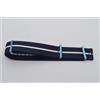 Omegas Stoff Armband 22Mm Per Chiusura A Dente Vintage Raro Nuovo Blu 2