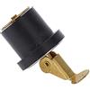 Fabater Tappo di Scarico a Compressione, Tappo di Scarico Marino in Ottone e Acciaio Inossidabile da 19 Mm, di per Barca con Guarnizione in Gomma per Vasca del Vivo, Lavello, Poppa, Vasca da Bagno