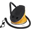 Generic Pompa a pedale Gonfiatore ad aria Pompa gonfiabile portatile ad alto volume per sport acquatici Gommoni Letti Salvagenti Tappetini galleggianti Piscine Plastica nera gialla