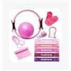 Generico Set Pilates | Allenamento Completo, Tappetino Incluso, 5 Fasce Resistenza, Per Tutti i Livelli, Uso Domestico