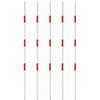 harayaa 5 Pezzi Asticelle da Allenamento Struttura in PVC, Asta di Segnalazione per Slalom, Attrezzatura Sportiva, Allenatori, Scuole