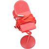 NiuLumea Chiave di sicurezza magnetica di ricambio per tapis roulant, interruttore di arresto in PVC con serratura rotonda, rosso SML