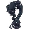 Generico Deragliatore Posteriore, Compatibile con MicroSHIFT, M21L M26L | RD-M21L/M26L, 6/7/8/9 velocità, 18 21 24 27, acciaio, nero, capacità totale 28-36T