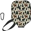 Generic pickleball Racket Case Green Plaid Moose Tree (3) pickleball Paddle Cover | antigraffio con cerniera Neoprene Paddle Case Per uomini e donne L'uso Esterno Allenamento