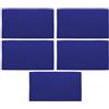 BESTOMZ 5 Pezzi Fascia da Capitano per Calcio, Regolabile, in Nailon Blu | Design Antiscivolo e Morbido, per Partita di Squadra, Stile alla Moda, Accessorio Sportivo Leggero