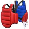 Lcarege Protezione per il corpo da boxe, protezione reversibile per il petto, attrezzatura da sparring per taekwondo, attrezzatura da allenamento in spugna