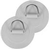 Luxshiny 2 Pezzi in Acciaio Inox Bianco per Kayak e Canoa | Accessorio Leggero e Facile da Installare, Resistente Ruggine e Deformazione, per Progetti Fai