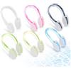WPQRYUI 6 clip per naso da nuoto, in morbido silicone, per adulti, impermeabili, antiscivolo, per principianti, allenamento e sport acquatici, multicolore