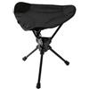 AsrMyjcx Sgabello con Borsa per Il Trasporto, Nero | Compatto, Stabile, Sgabello da Campeggio, per Pesca, Outdoor, Escursionisti