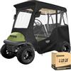 10L0L Recinzione di guida per carrello da golf per 2 passeggeri per auto da club precedente/avanti/tempo, finestra trasparente su 4 lati, copertura antipioggia 600D impermeabile per tutte le