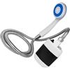 BESTOMZ Doccia Portatile Soffione Manuale Ricaricabile USB, per Campeggio | Ugello Multifunzione, Design Compatto in Metallo, per Viaggio All'aperto e Uso Interno, Semplice da Usare