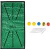 Generic Tappetino da allenamento per golf Tappeto da allenamento in pelle scamosciata antiscivolo con 5 palline 4 perni di fissaggio Display della traiettoria per uso domestico e ufficio
