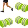 Zzsjkjzm Molletta per pantaloni da bicicletta, 6 pezzi, catarifrangenti, con chiusura in , protezione per pantaloni da bicicletta, riflettente, per ciclismo, jogging