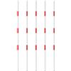Harilla 5 Pezzi Asta di Segnalazione per Slalom Struttura in PVC, aste Slalom, asticelle di Delimitazione, Scuole