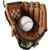 QuivyLivy Guanto da baseball in finta pelle Softball | Cucitura per giovani adulti Infield Outfield Slow Pitch Marrone Rosa