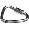 Generic Moschettone triangolare in acciaio inox da 6 mm con serratura resistente (3 | Acciaio inossidabile 304, resistente alla ruggine, capacità di carico 12KN, cancello 0,8 cm, dimensioni compatte 4,6 x 5,6 cm