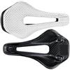 Generico Sella Aircode Stampata 3D, Full Carbon, 255x150mm | Supporto a nido d'ape stampato 3D, fibra di carbonio T1000, nero bianco, strada e MTB