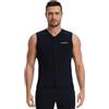 Aunua Gilet da uomo in neoprene da 2 mm con cerniera frontale | Muta termica in neoprene senza maniche, adatta per surf, immersioni e nuoto, snorkeling