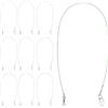 MAGICLULU 10 Pezzi Filo Guida da Pesca in Acciaio Inox 150 Lb | Resistente All'usura, Verde, per Lenze e Attrezzi da Pesca, Adatto a Grandi Pesci in Salata