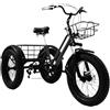 VOPLIVAT Fat Tire Trike 20 pollici 3 ruote 7 velocità Portapacchi anteriore
